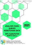 Analisis Hasil Survei Kebutuhan Data BPS Kabupaten Barito Kuala 2021